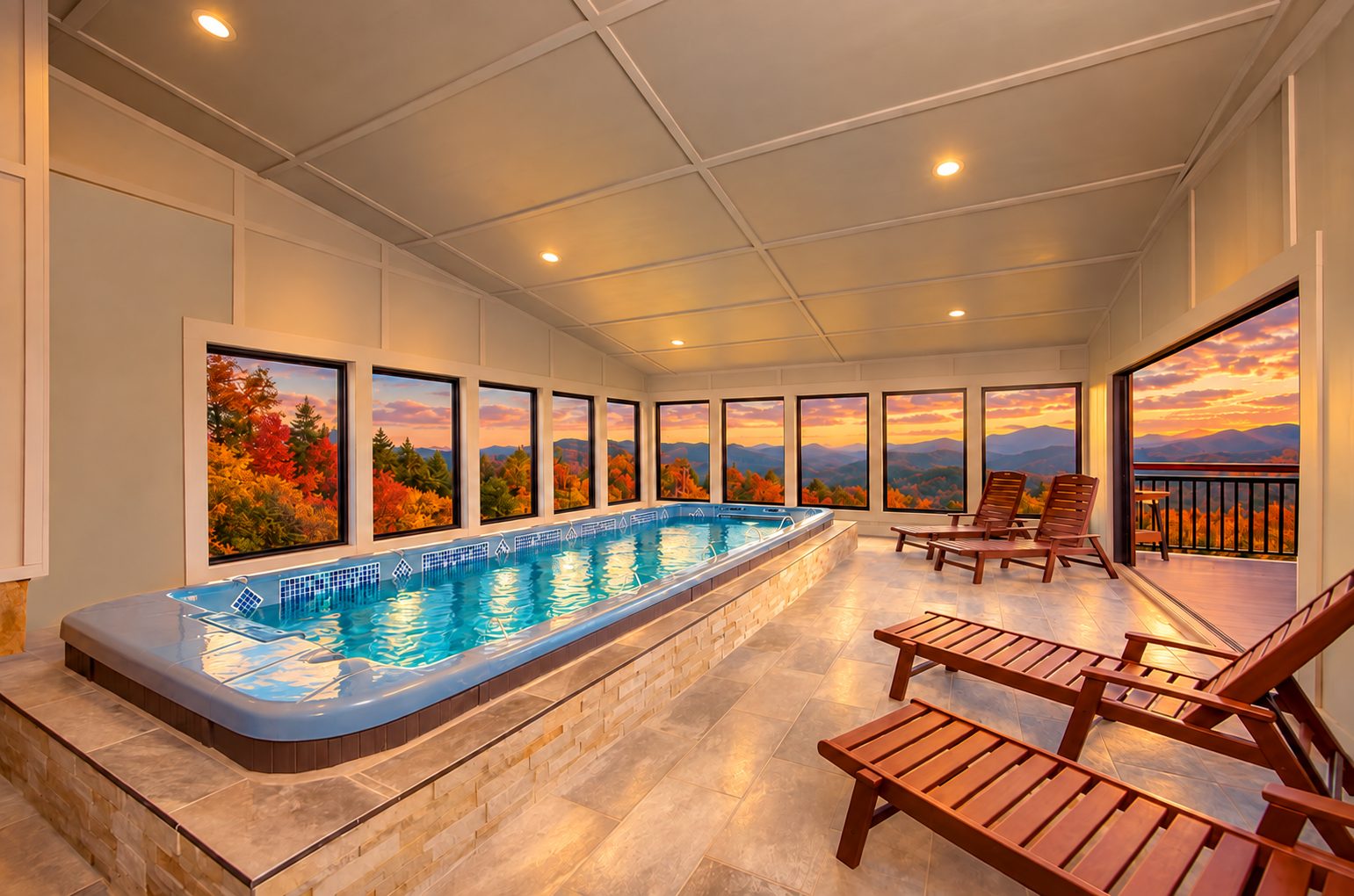 Splashing At The Bluff Indoor Pool Gatlinburg Pigeon Forge 514972