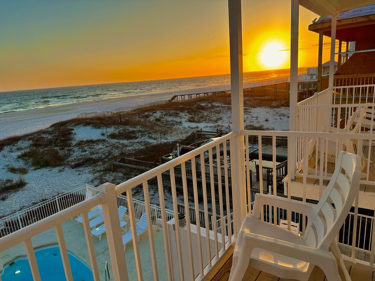 Gulf Shores Duplex B Beachfront Pool 4Bd Newly Furb 519375